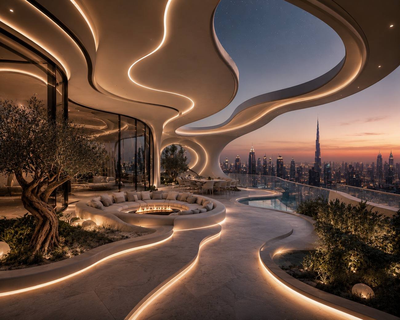Penthouse sky garden