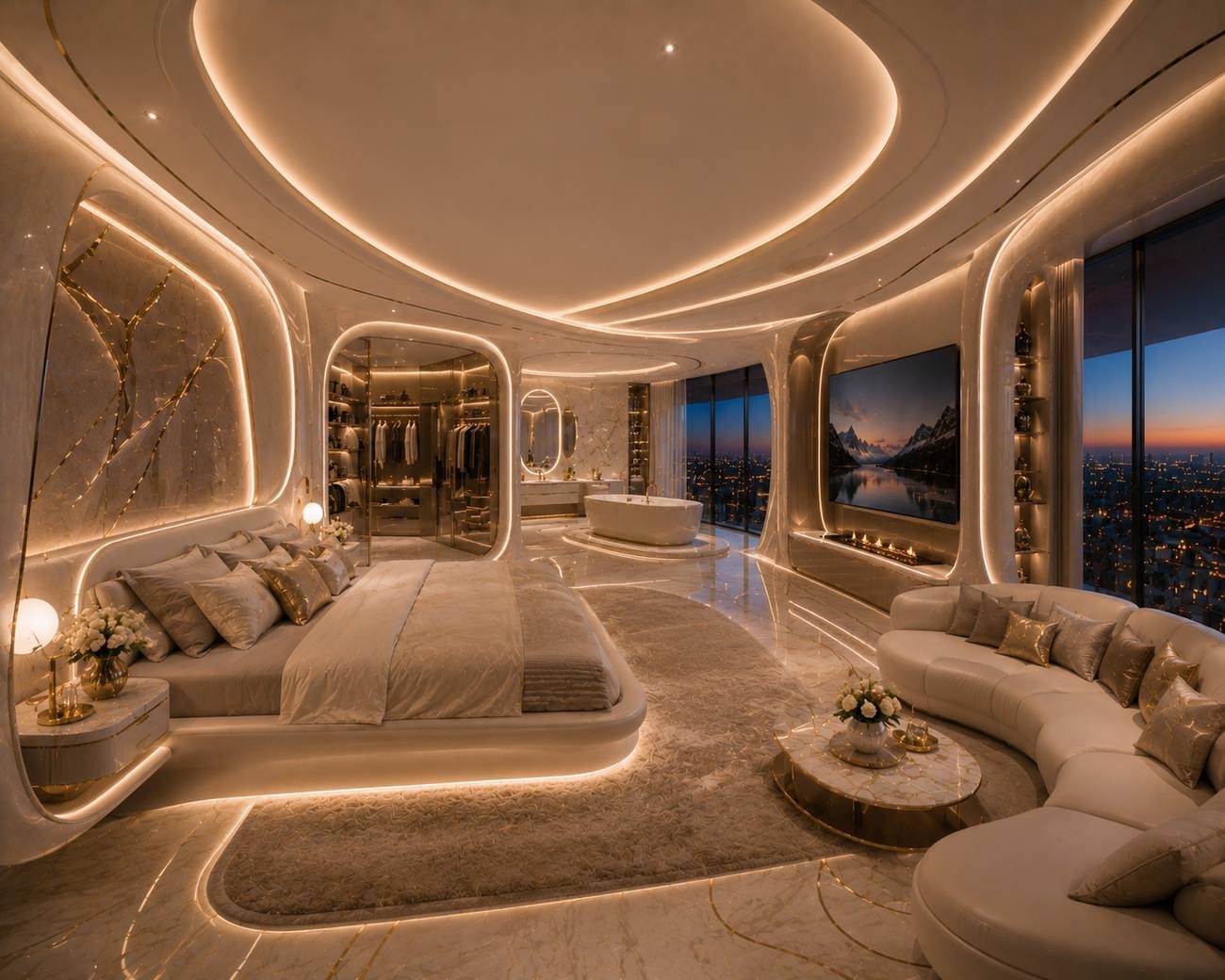Sky villa master suite