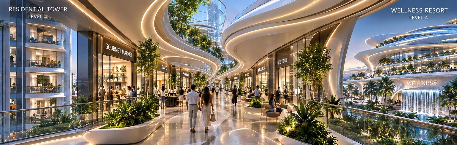 The Vitalis Sky Corridor — a pedestrian street in the sky